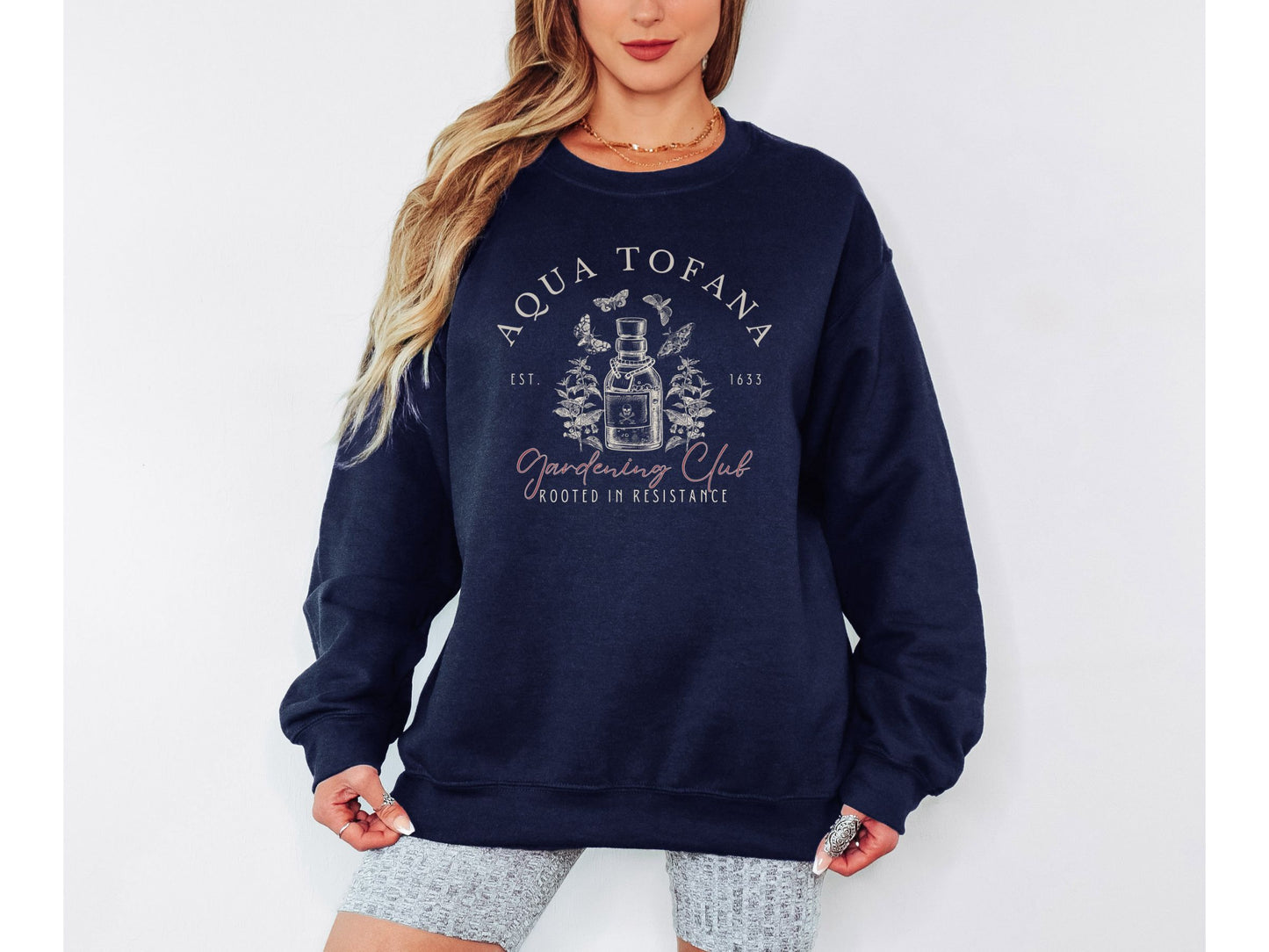Aqua Tofana Gardening Club Resistance Crewneck Sweatshirt