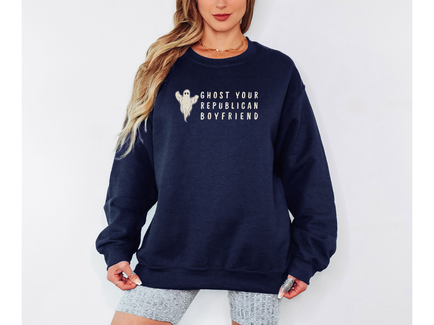 Ghost Your Republican Boyfriend Halloween Crewneck Sweatshirt