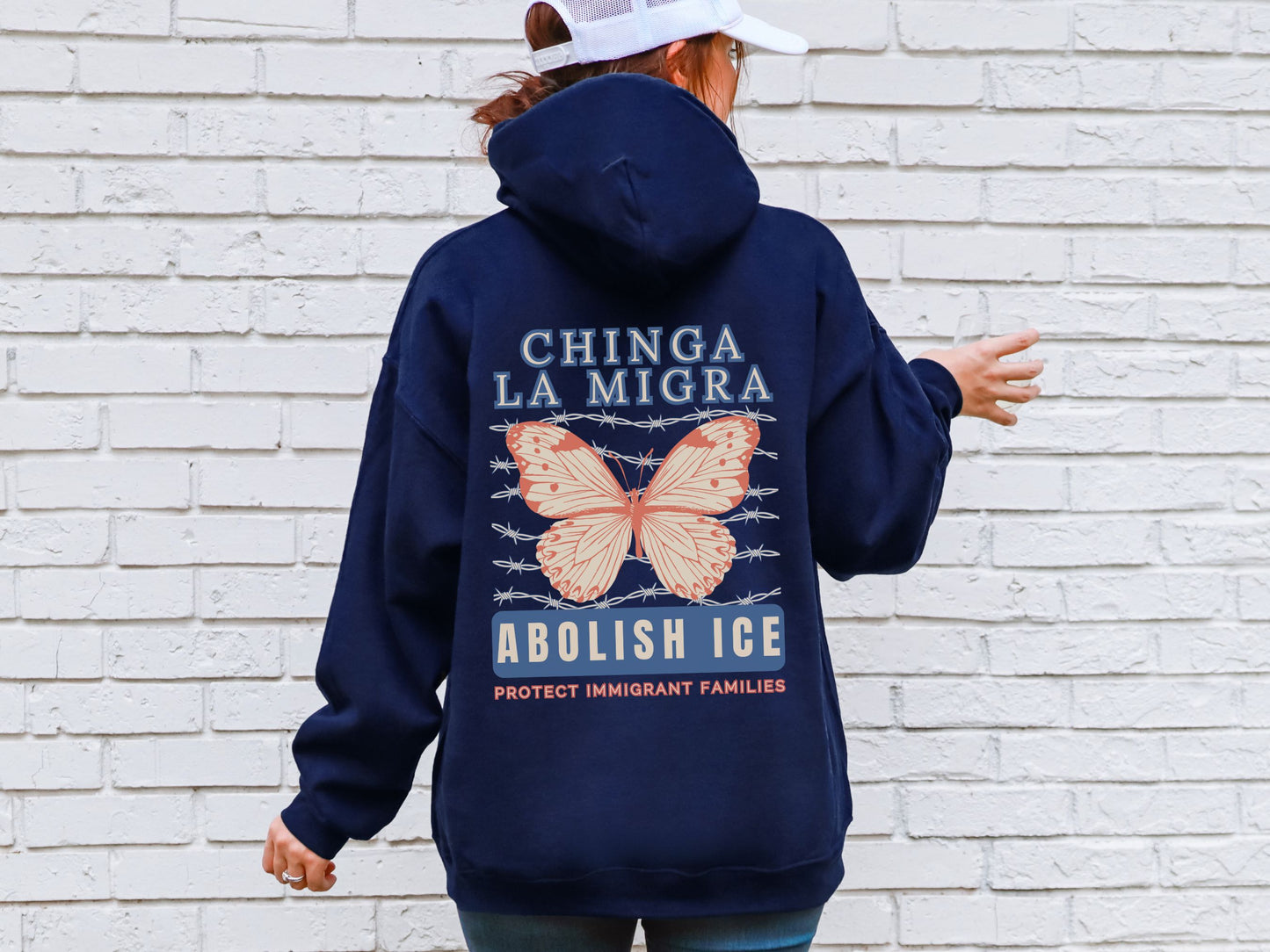 Chinga La Migra Hoodie Abolish Ice Hooded Sweatshirt