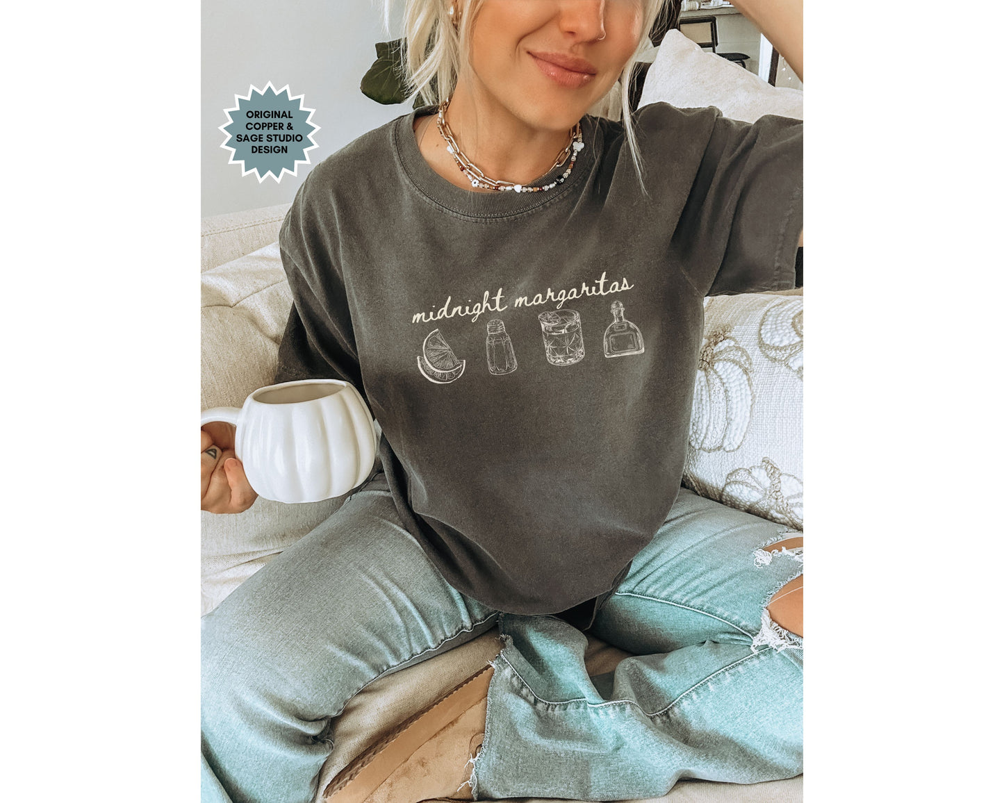 Midnight Margaritas Comfort Colors Tee Shirt