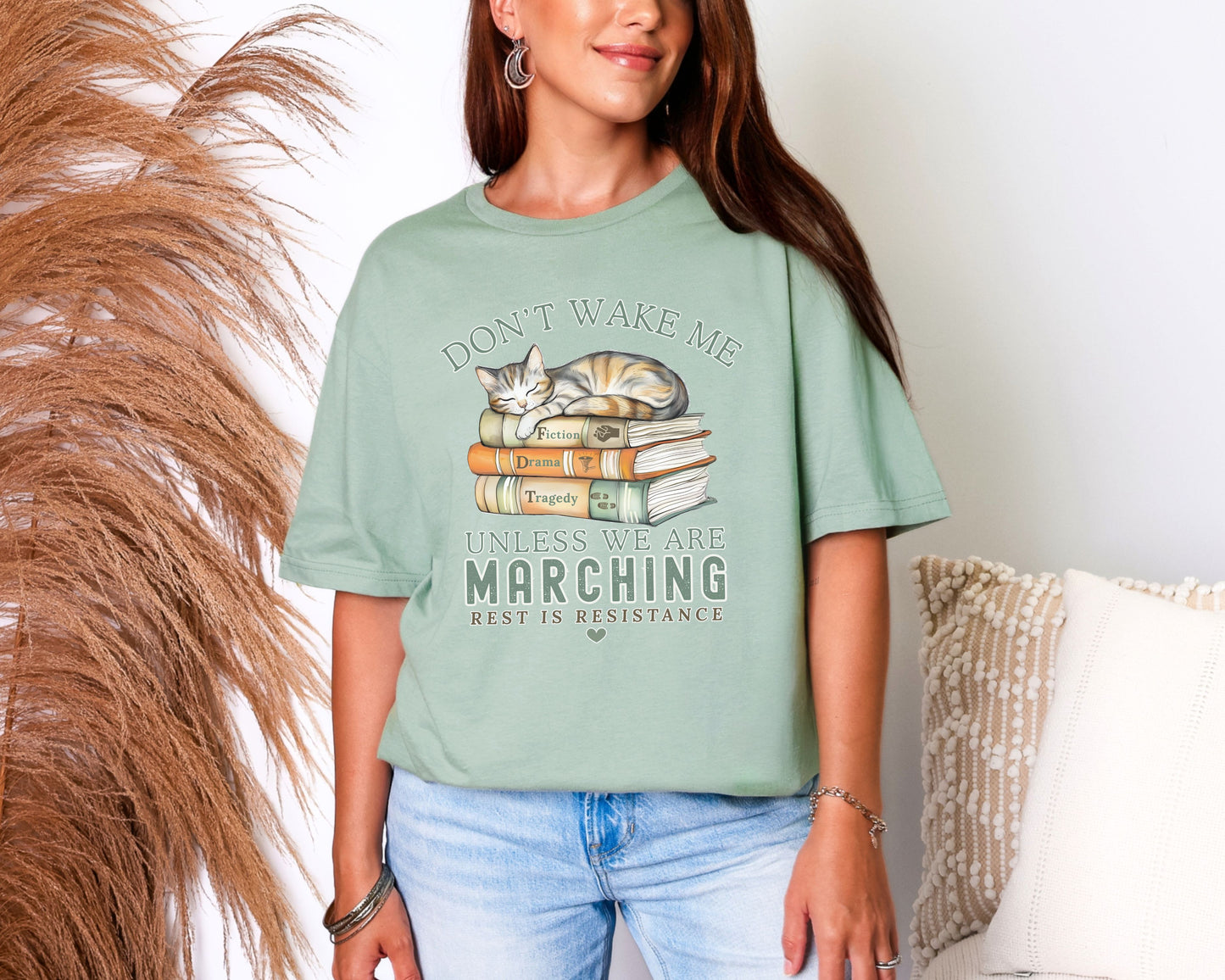 Don't Wake Me Unless We're Marching Subtle FDT Tee Shirt