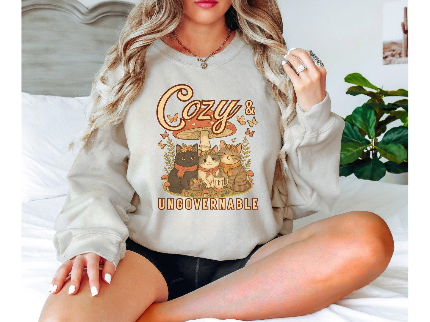 Cozy and Ungovernable Cat FDT Sweatshirt
