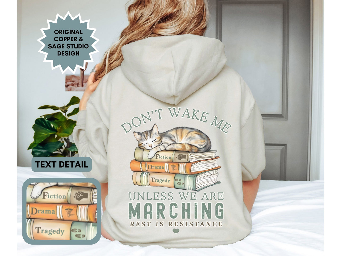 Don't Wake Me Subtle Fuck Trump FDT Hooded Sweatshirt
