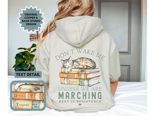 Don't Wake Me Subtle Fuck Trump FDT Hooded Sweatshirt