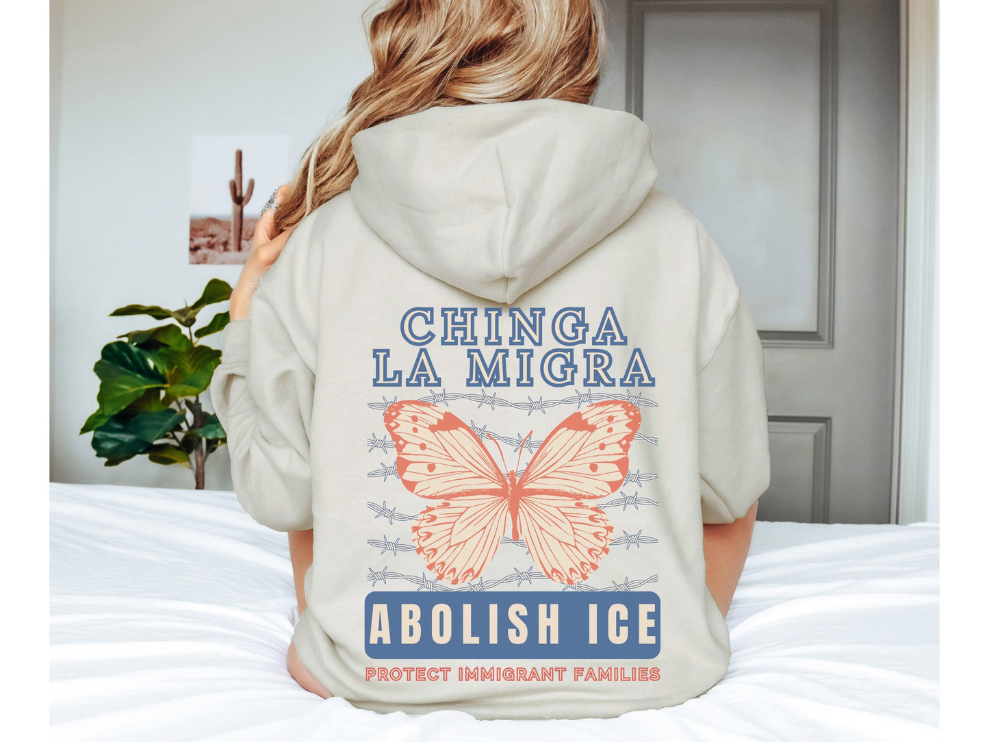 Chinga La Migra Hoodie Abolish Ice Hooded Sweatshirt