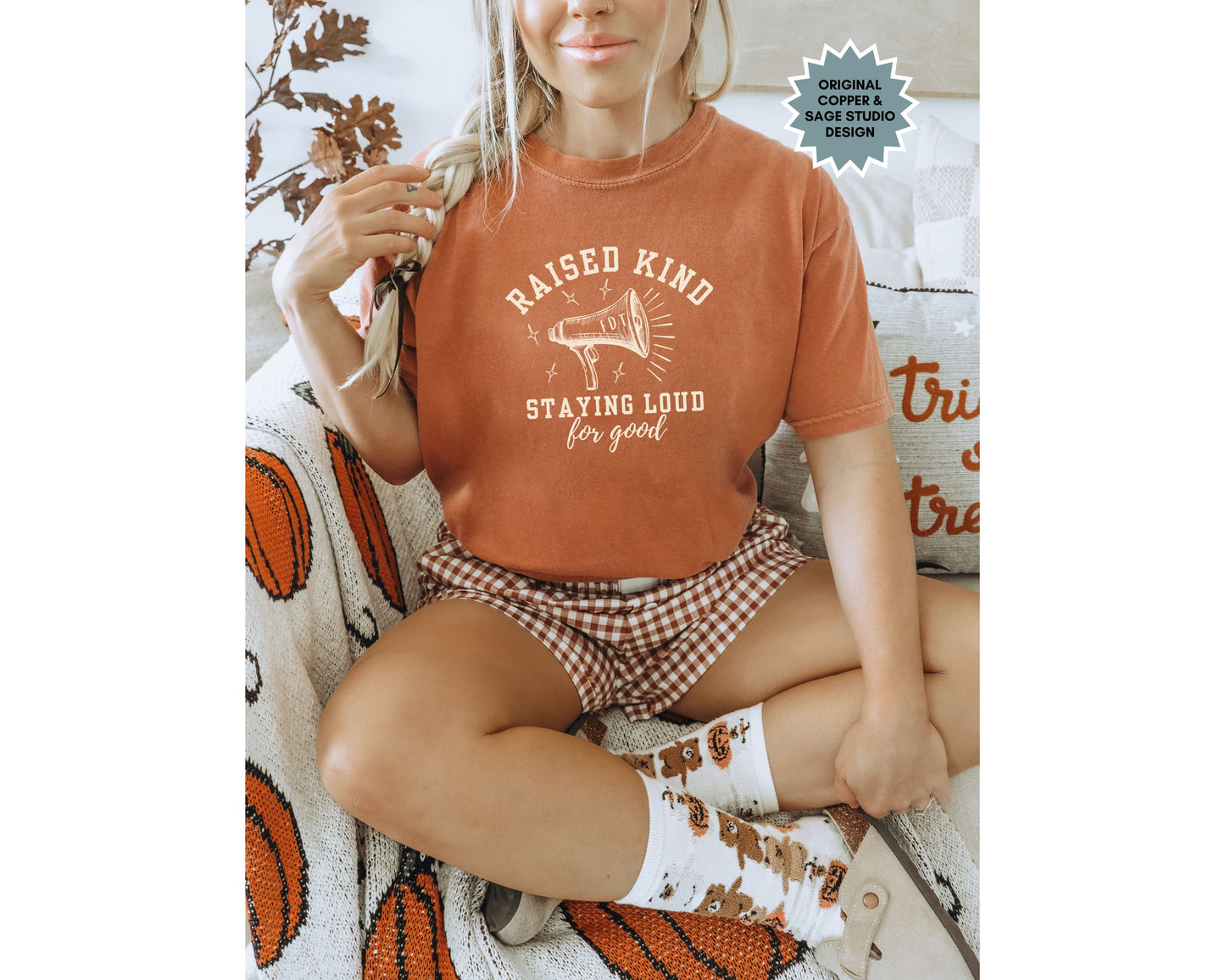 Raised Kind Staying Loud Subtle Fuck Trump Comfort Colors Shirt