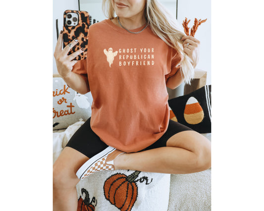 Ghost Your Republican Boyfriend Comfort Colors Halloween Shirt