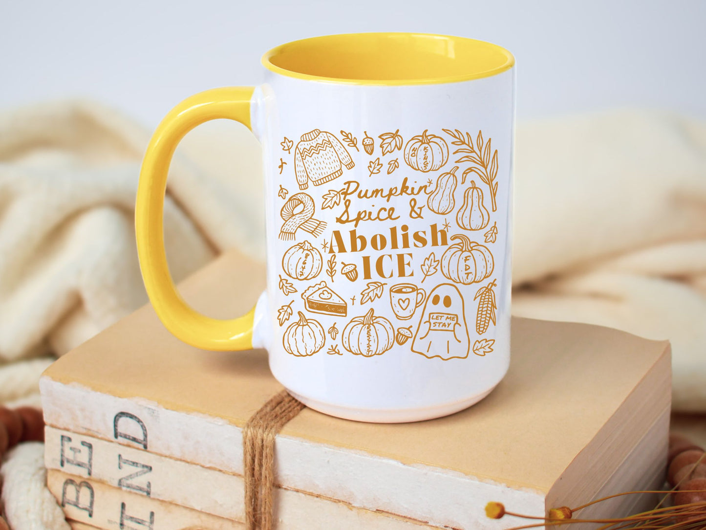 Abolish Ice Subtle Fuck Trump Hidden Message Mug