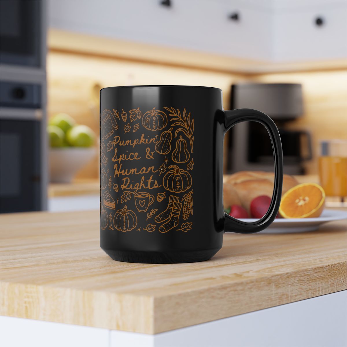 Pumpkin Spice and Human Rights Anti Trump Hidden Messages 15oz. Mug