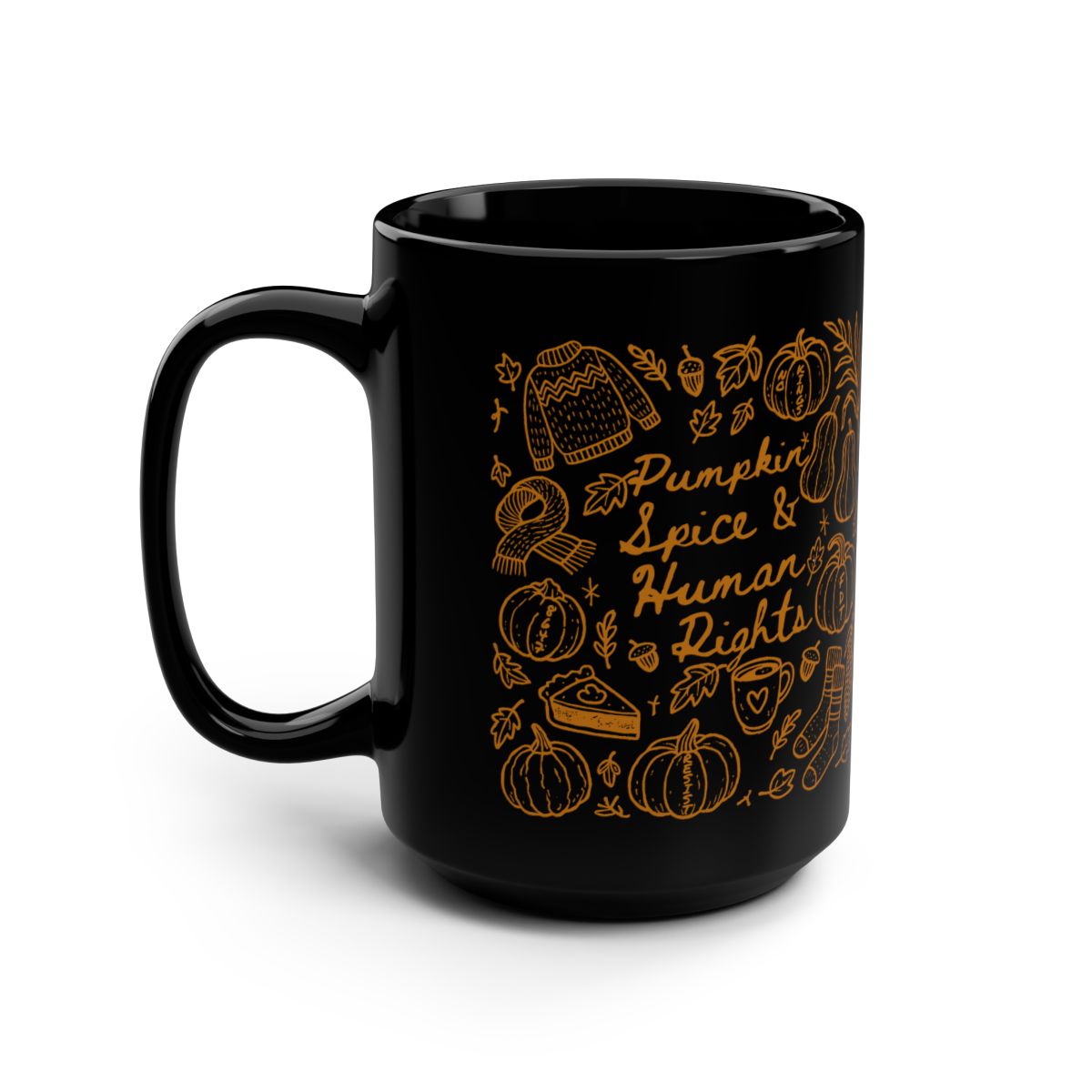Pumpkin Spice and Human Rights Anti Trump Hidden Messages 15oz. Mug
