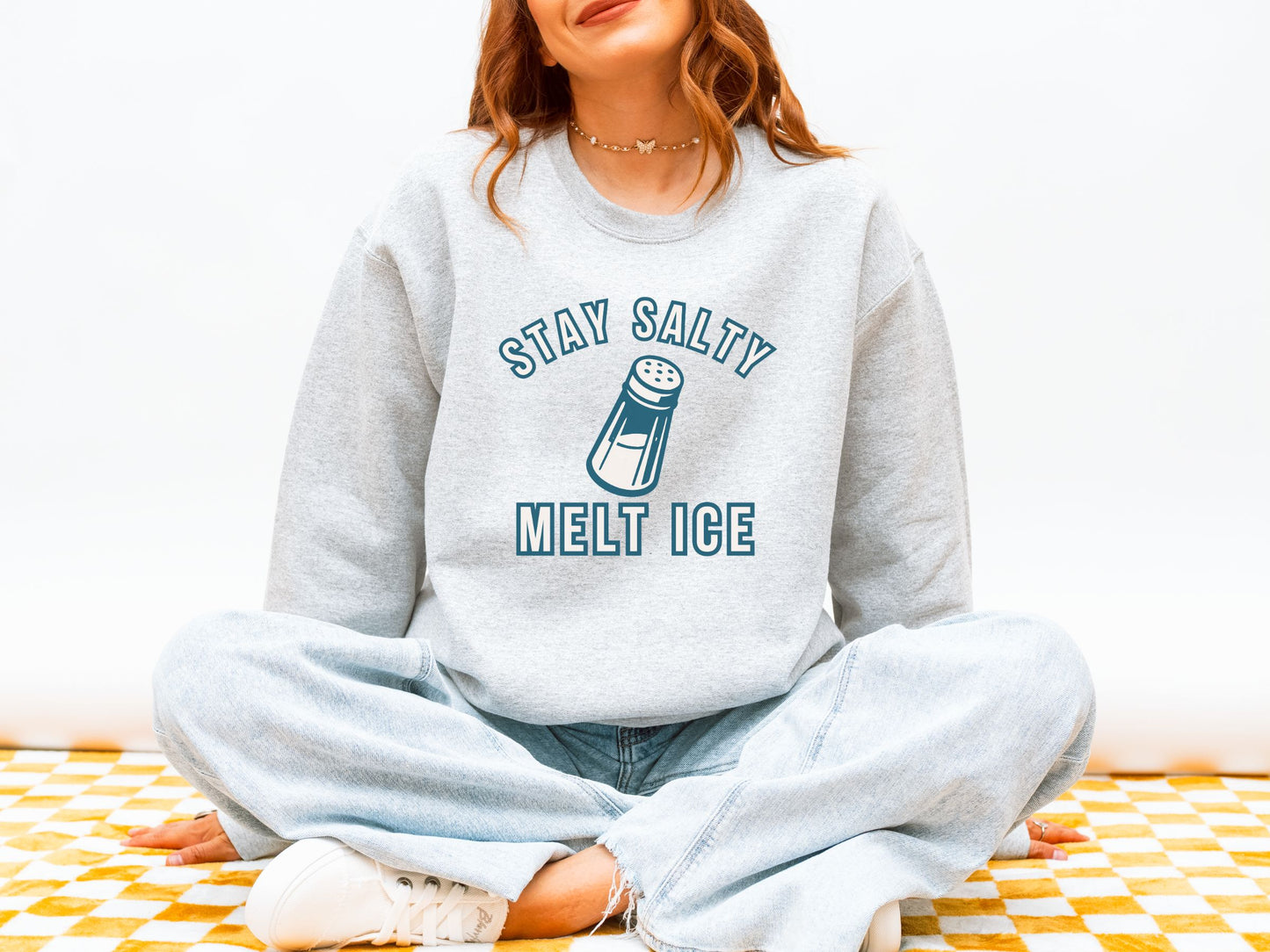 Stay Salty Melt Ice Anti Ice Crewneck Sweatshirt