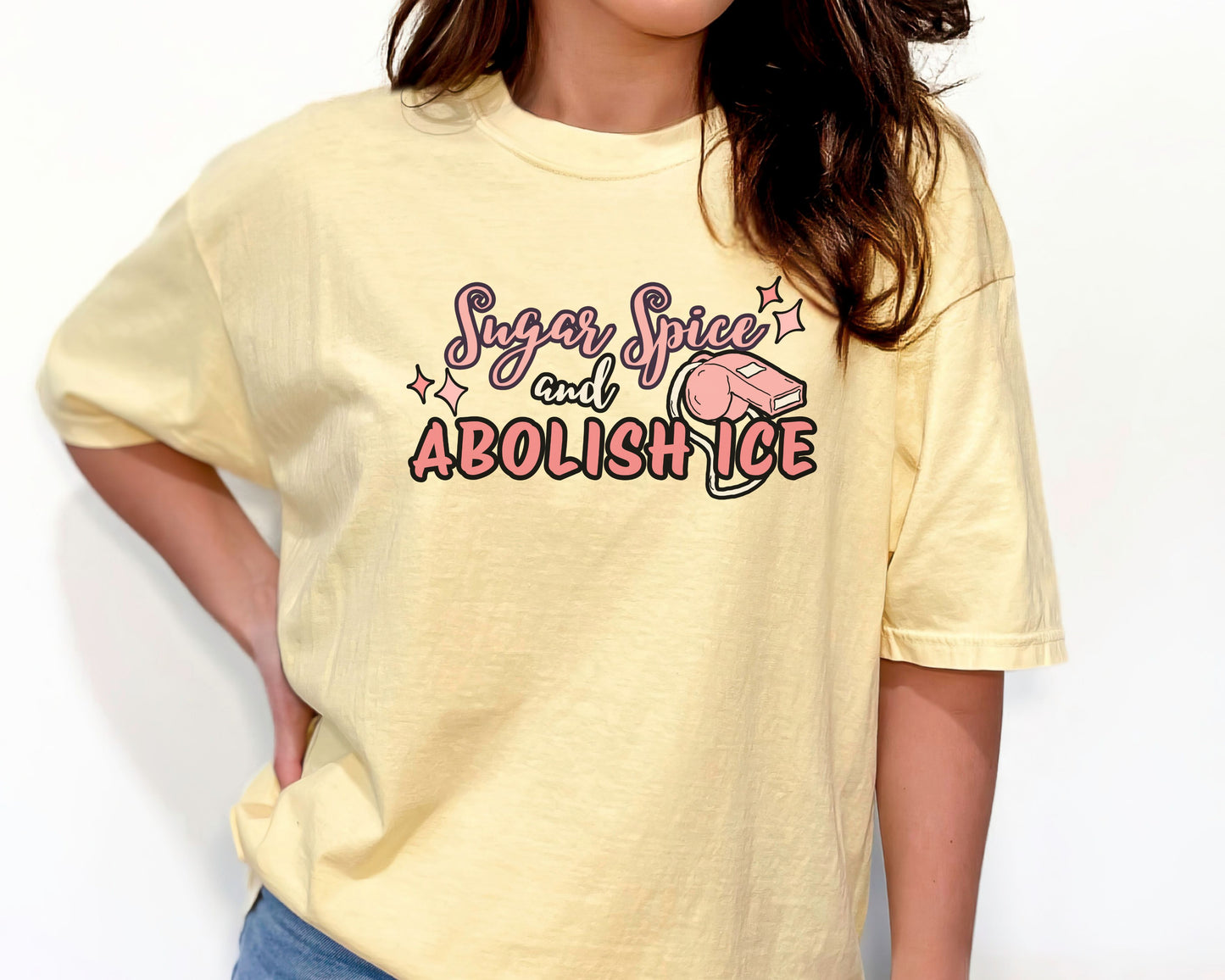 Sugar Spice Abolish Ice Comfort Colors Tee Shirt