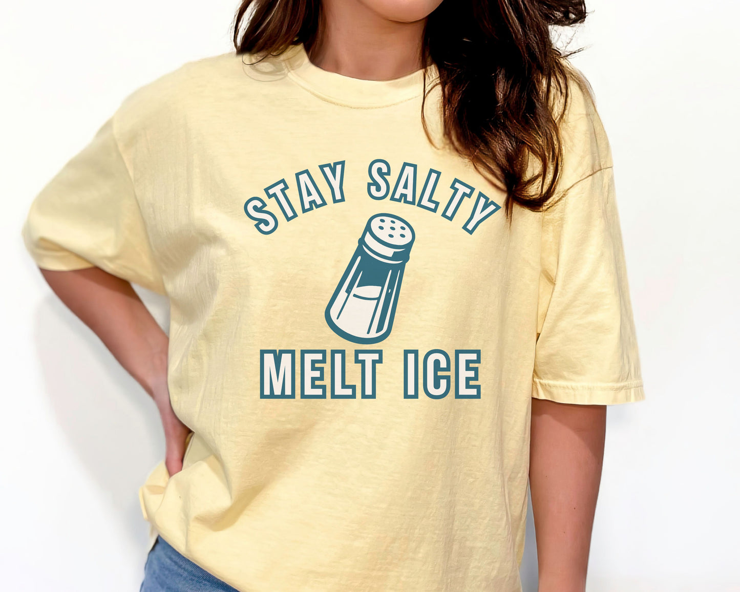 Stay Salty Melt Ice Comfort Colors Tee Shirt