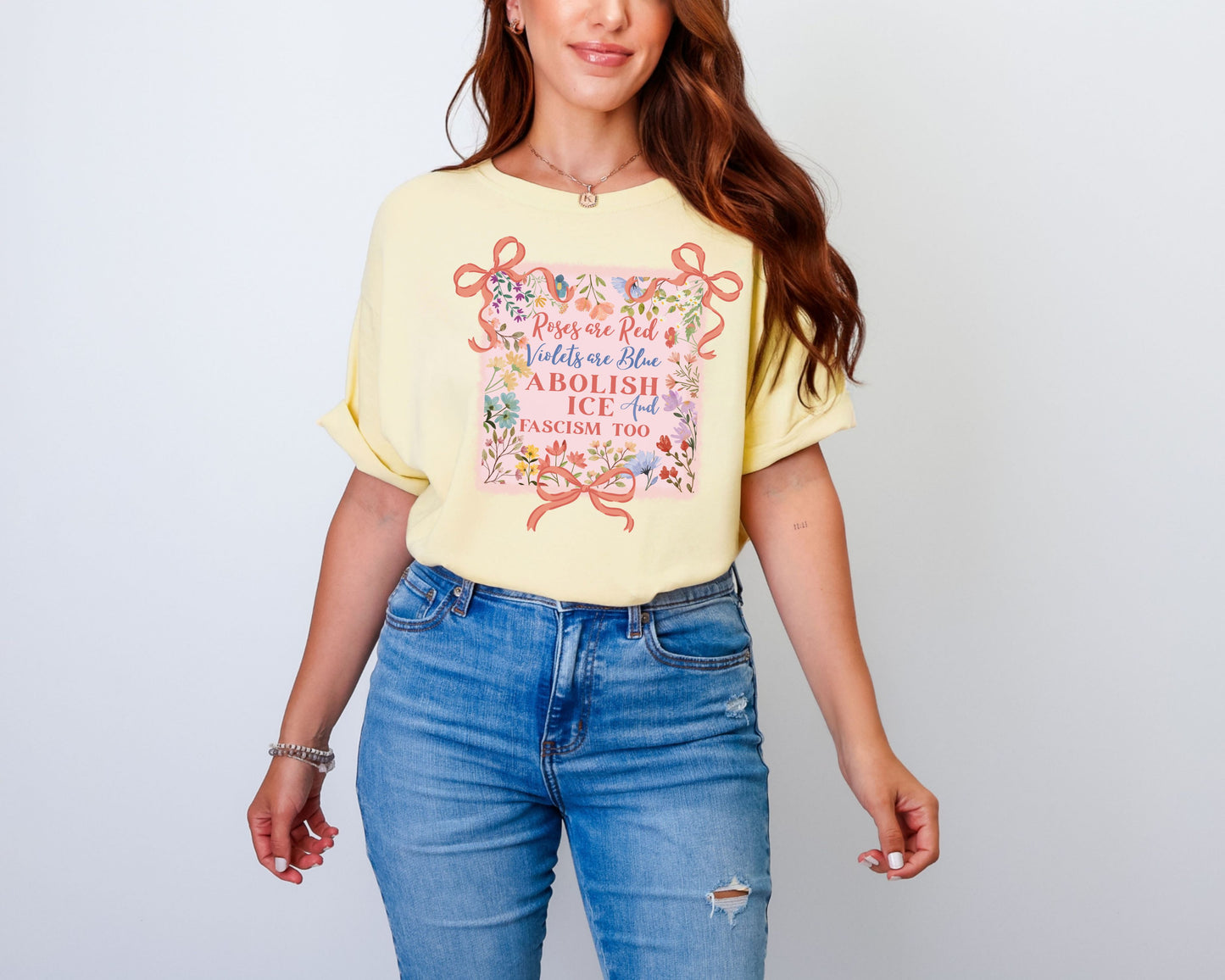 Abolish Ice Fight Fascism Anti Ice Comfort Colors Tee Shirt