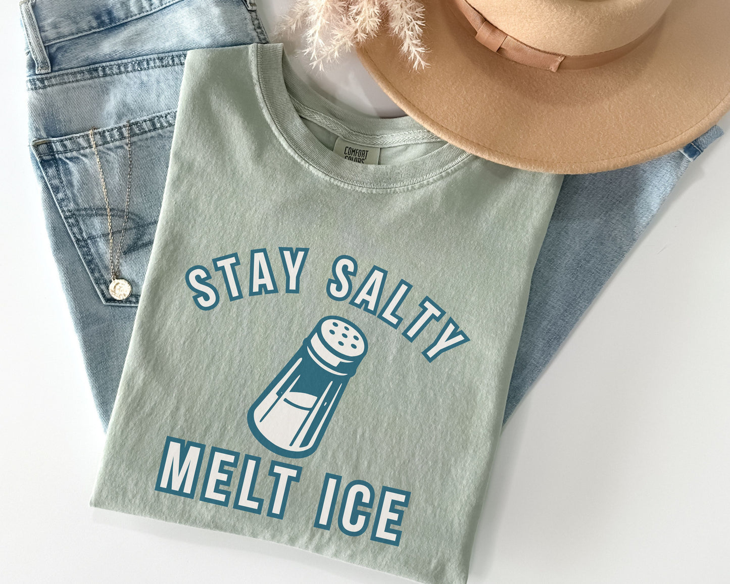 Stay Salty Melt Ice Comfort Colors Tee Shirt