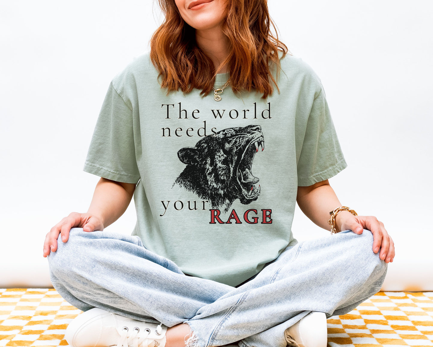 The World Needs Your Rage Radical Feminist Comfort Colors Shirt