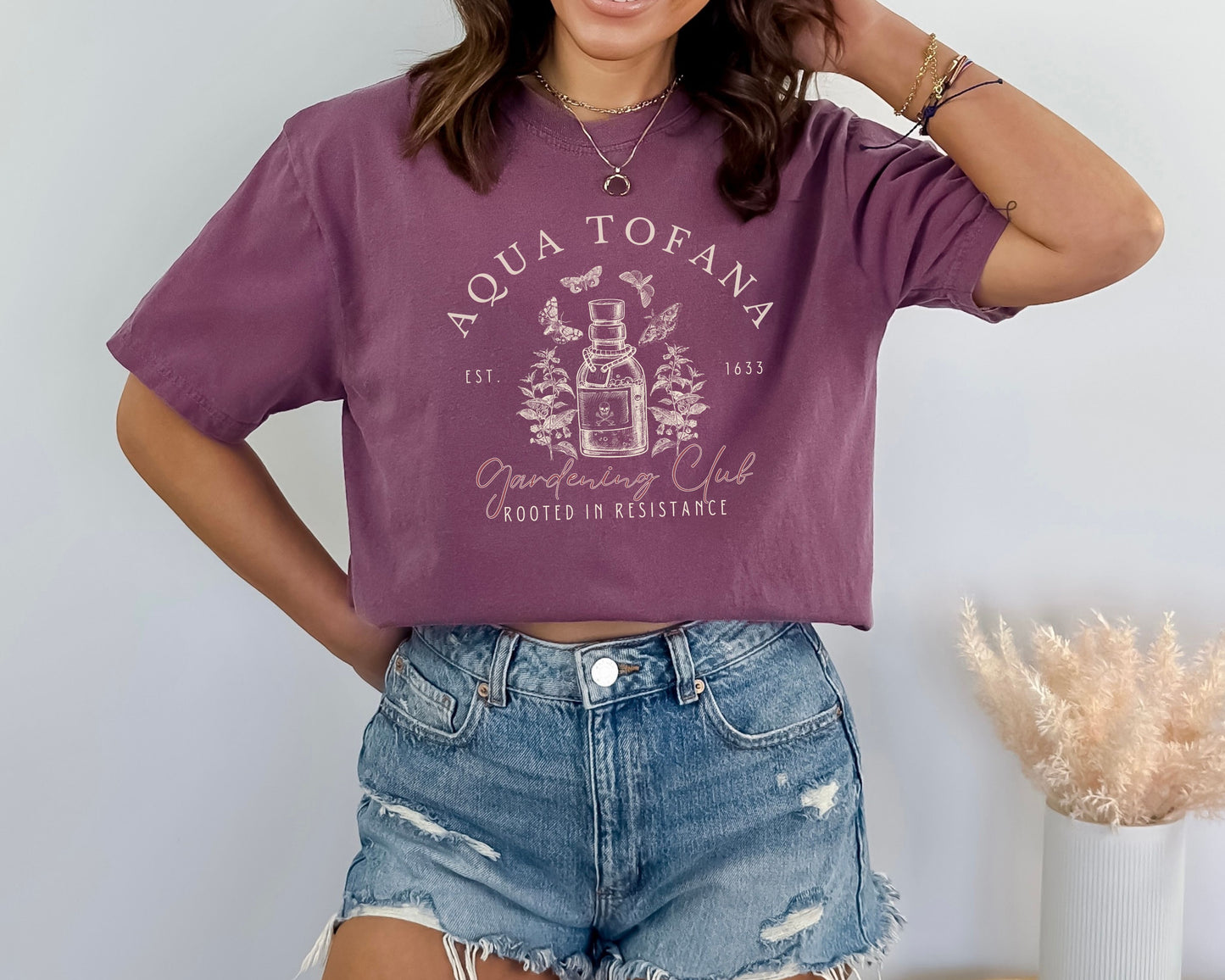 Aqua Tofana Gardening Club Resistance Comfort Colors Shirt