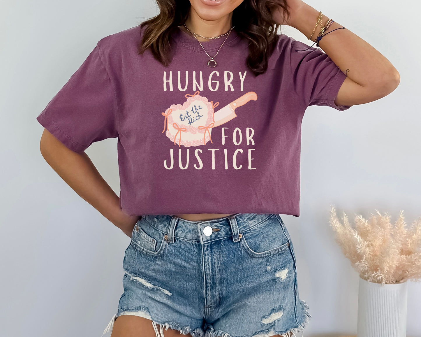 Hungry For Justice Eat The Rich Comfort Colors Tee Shirt