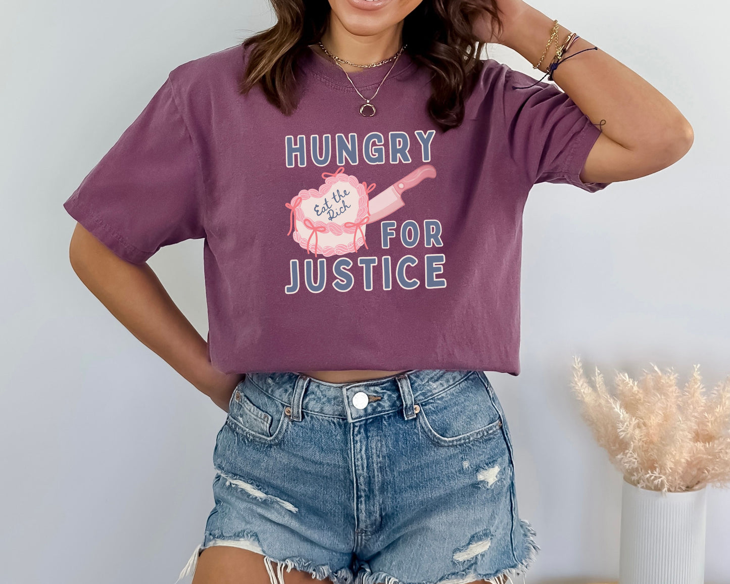 Hungry For Justice Eat The Rich Comfort Colors Tee Shirt