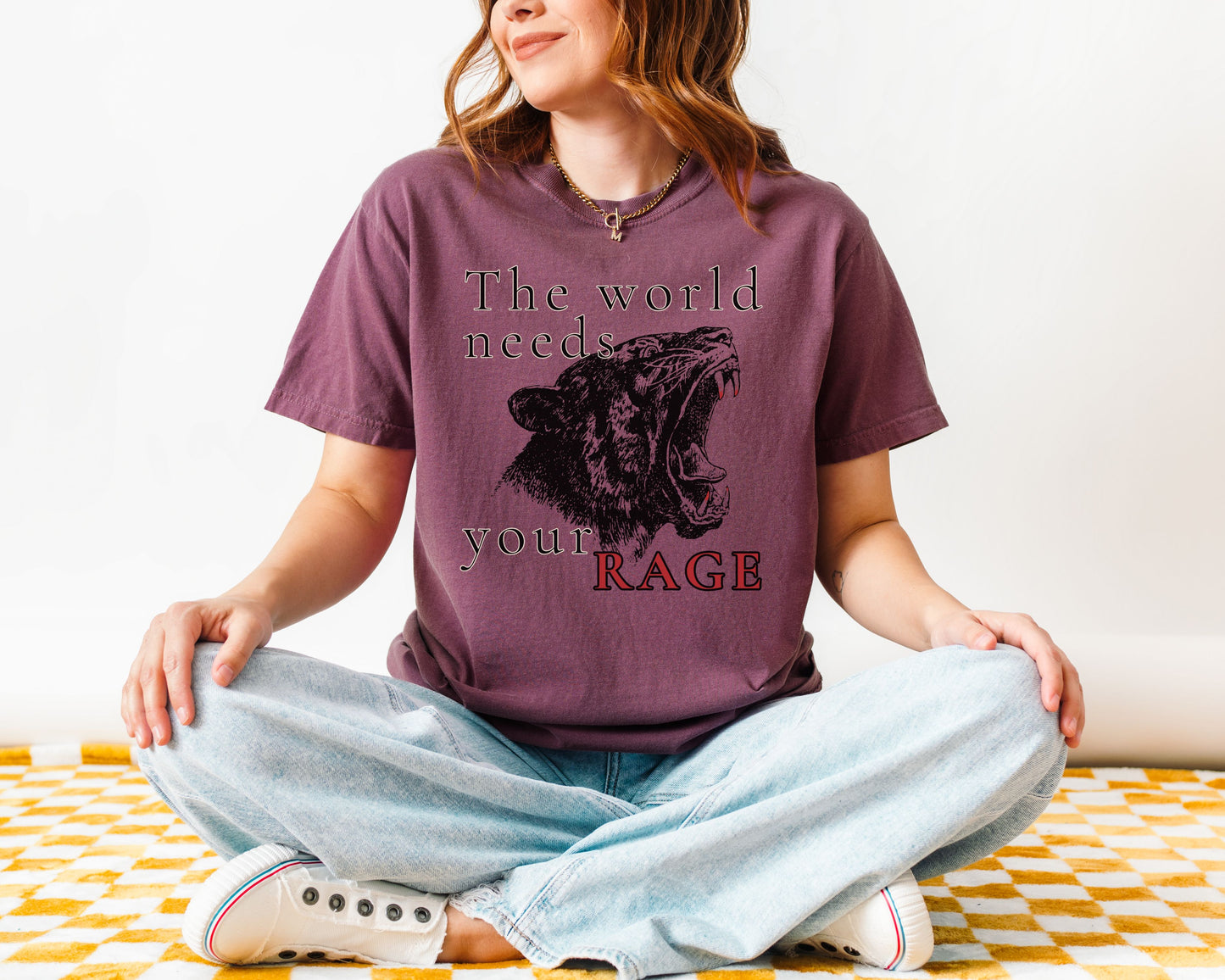 The World Needs Your Rage Radical Feminist Comfort Colors Shirt