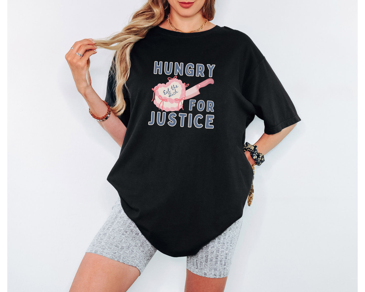 Hungry For Justice Eat The Rich Comfort Colors Tee Shirt
