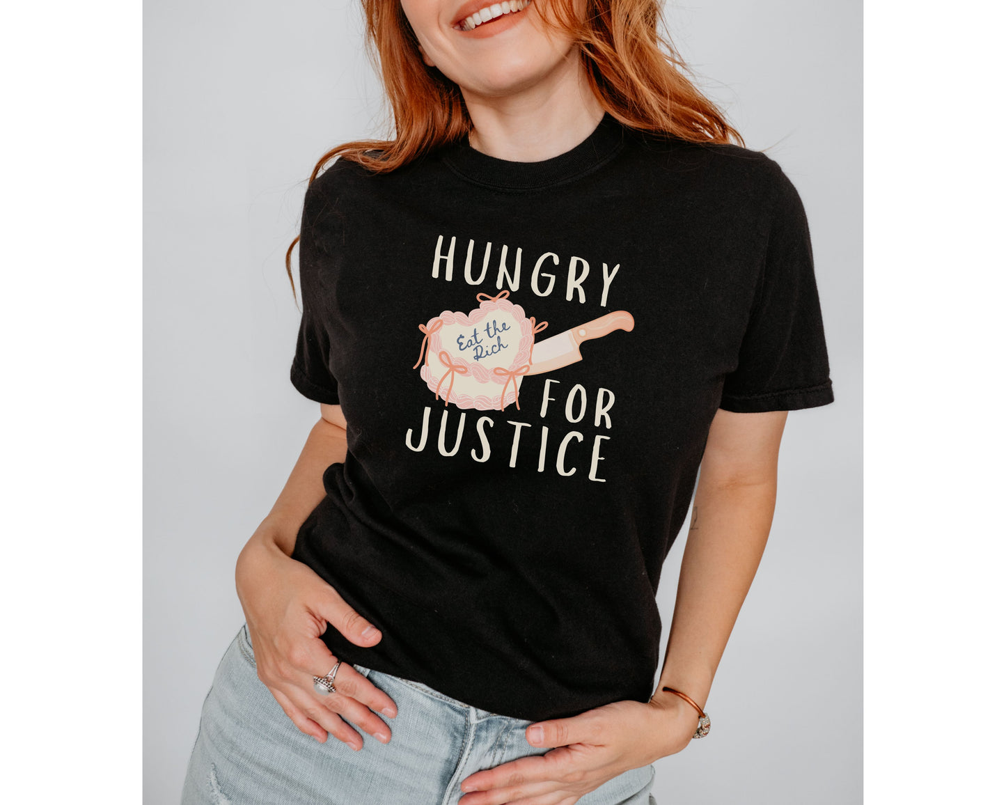 Hungry For Justice Eat The Rich Comfort Colors Tee Shirt