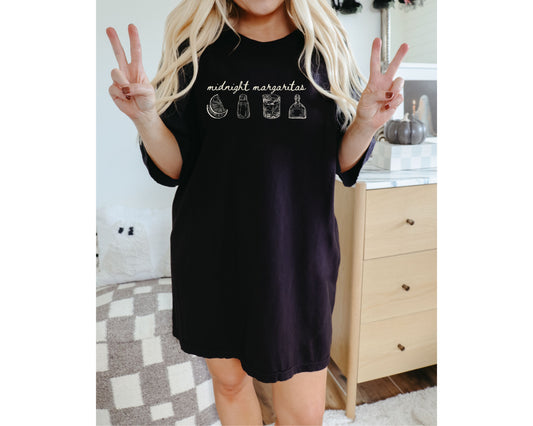 Midnight Margaritas Comfort Colors Tee Shirt