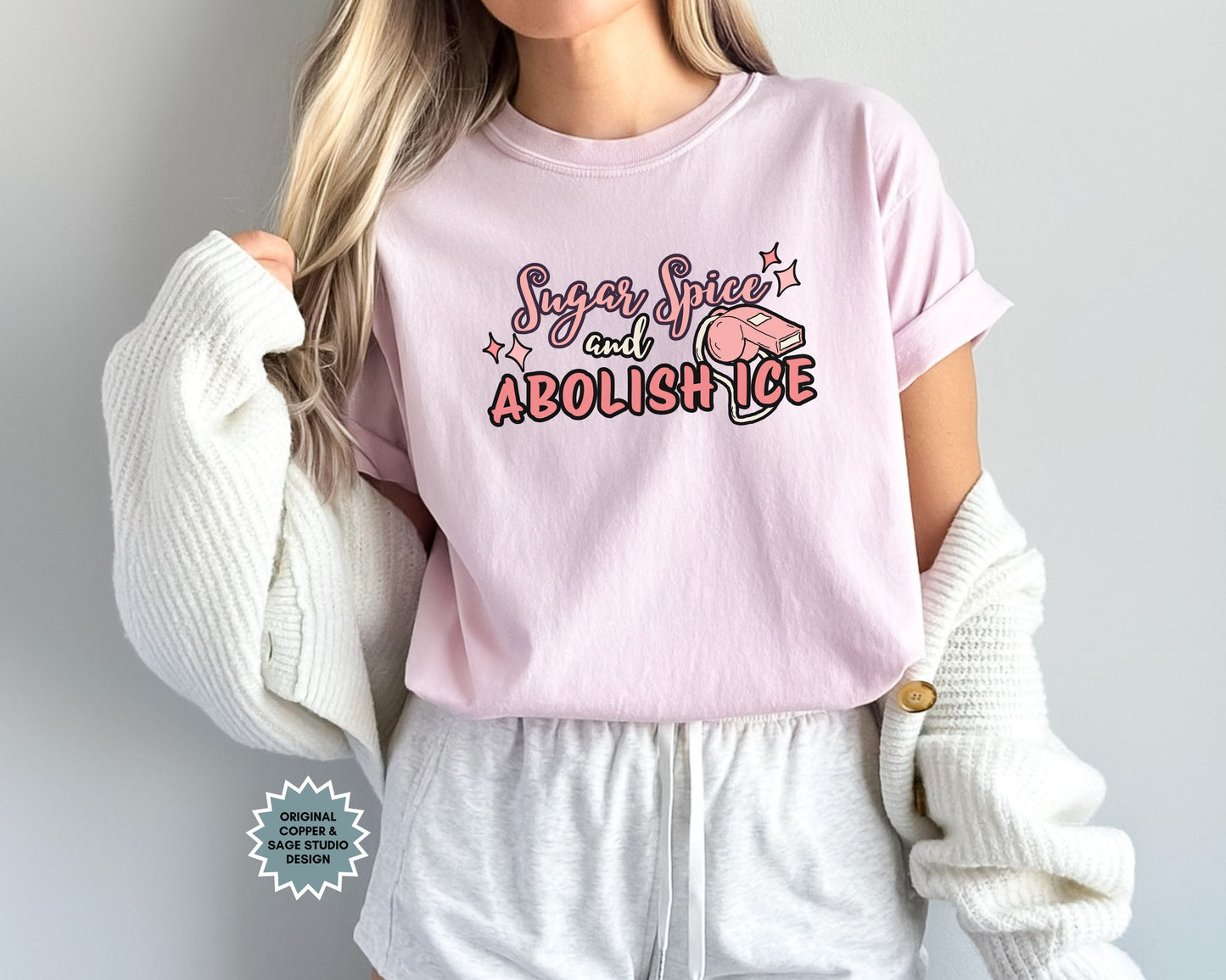 Sugar Spice Abolish Ice Comfort Colors Tee Shirt