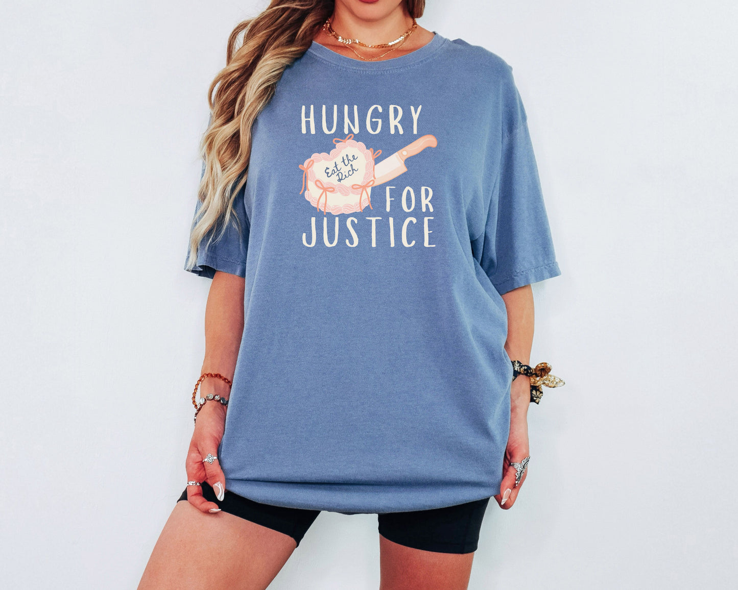 Hungry For Justice Eat The Rich Comfort Colors Tee Shirt