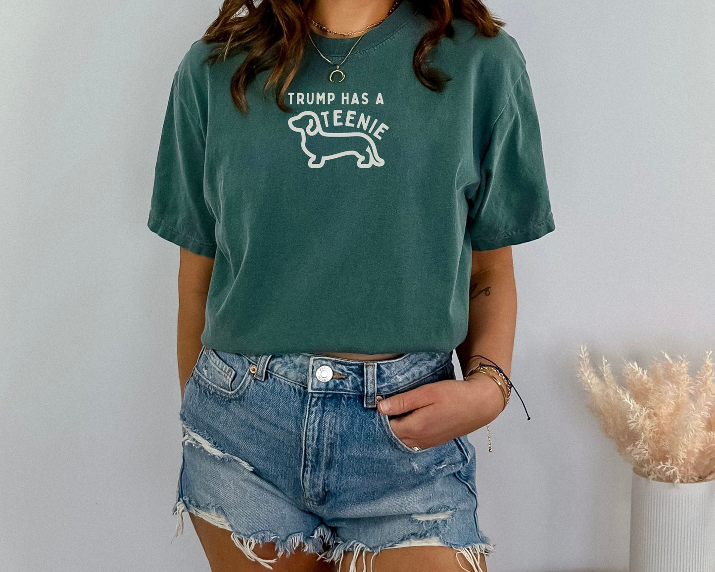 Anti Trump Dauhshund Comfort Colors Tee Shirt