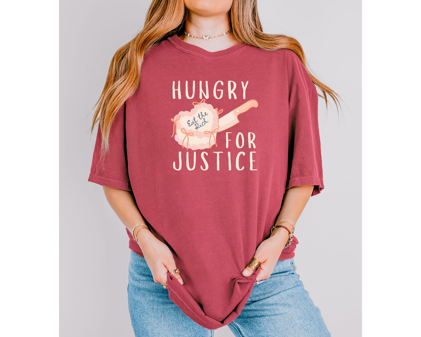 Hungry For Justice Eat The Rich Comfort Colors Tee Shirt