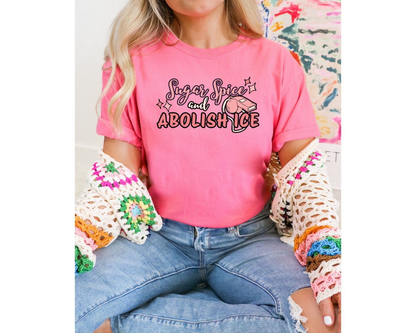 Sugar Spice Abolish Ice Comfort Colors Tee Shirt