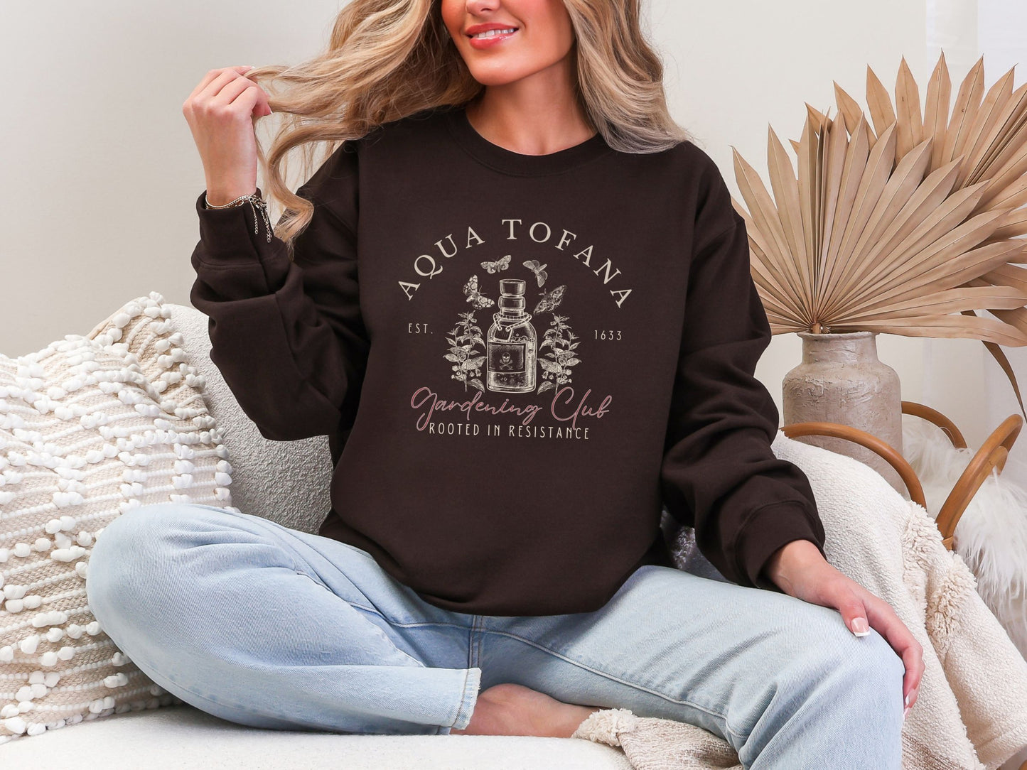 Aqua Tofana Gardening Club Resistance Crewneck Sweatshirt