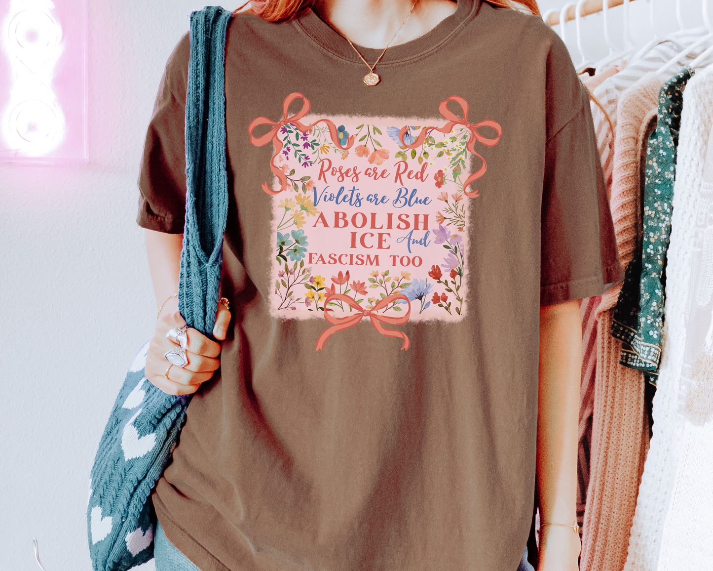 Abolish Ice Fight Fascism Anti Ice Comfort Colors Tee Shirt