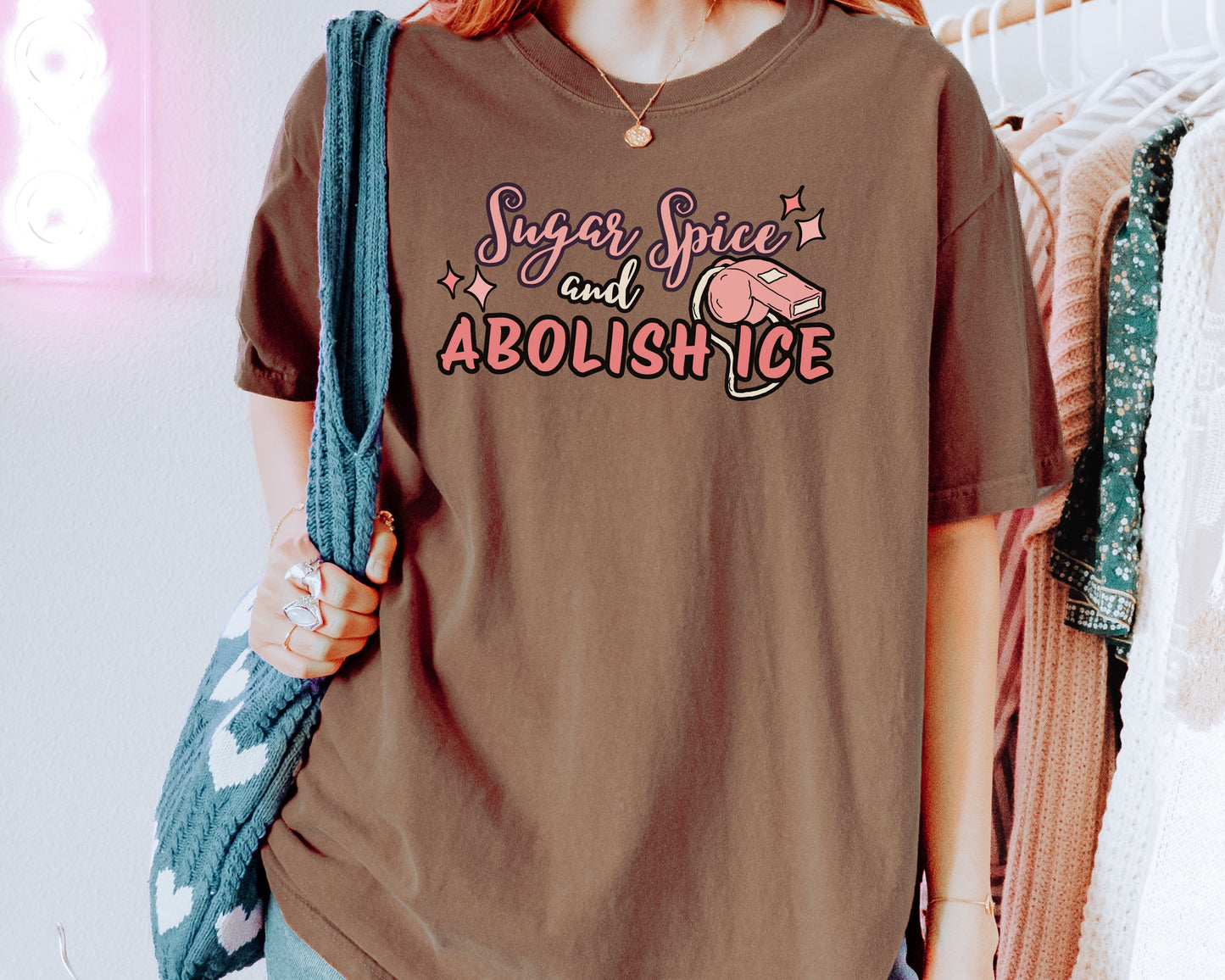 Sugar Spice Abolish Ice Comfort Colors Tee Shirt