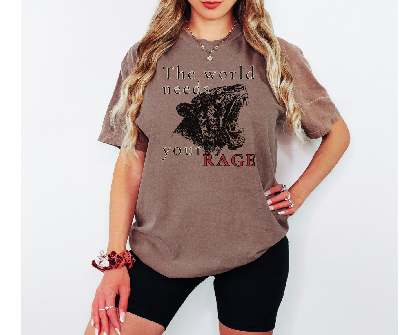 The World Needs Your Rage Radical Feminist Comfort Colors Shirt