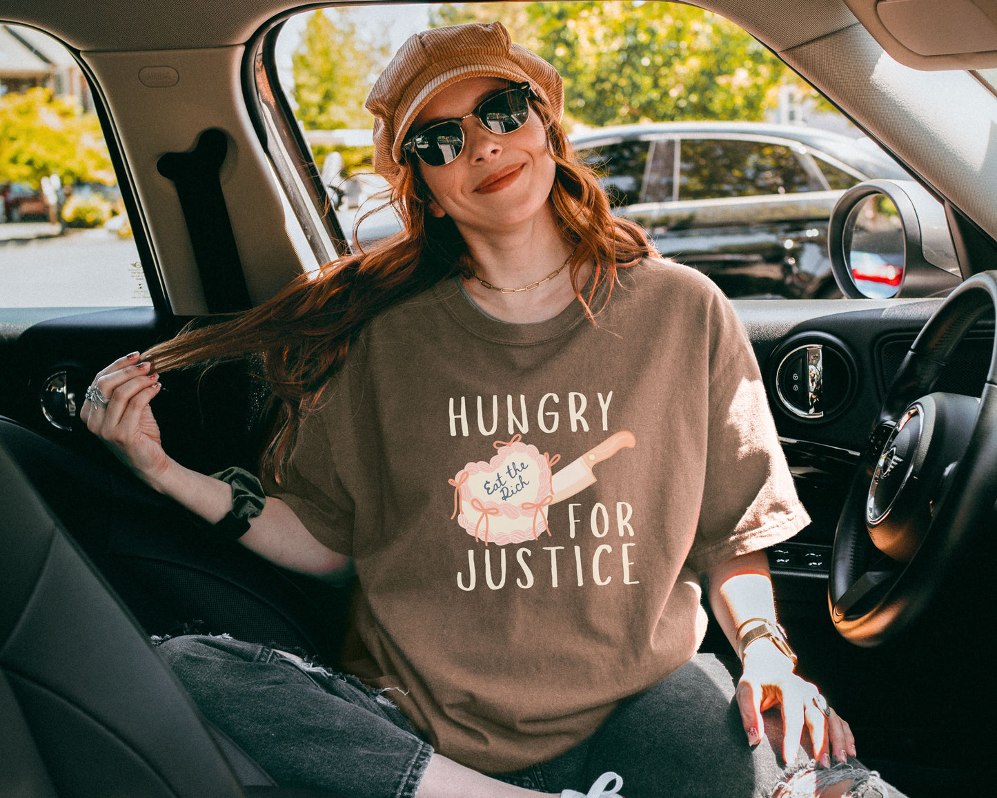 Hungry For Justice Eat The Rich Comfort Colors Tee Shirt