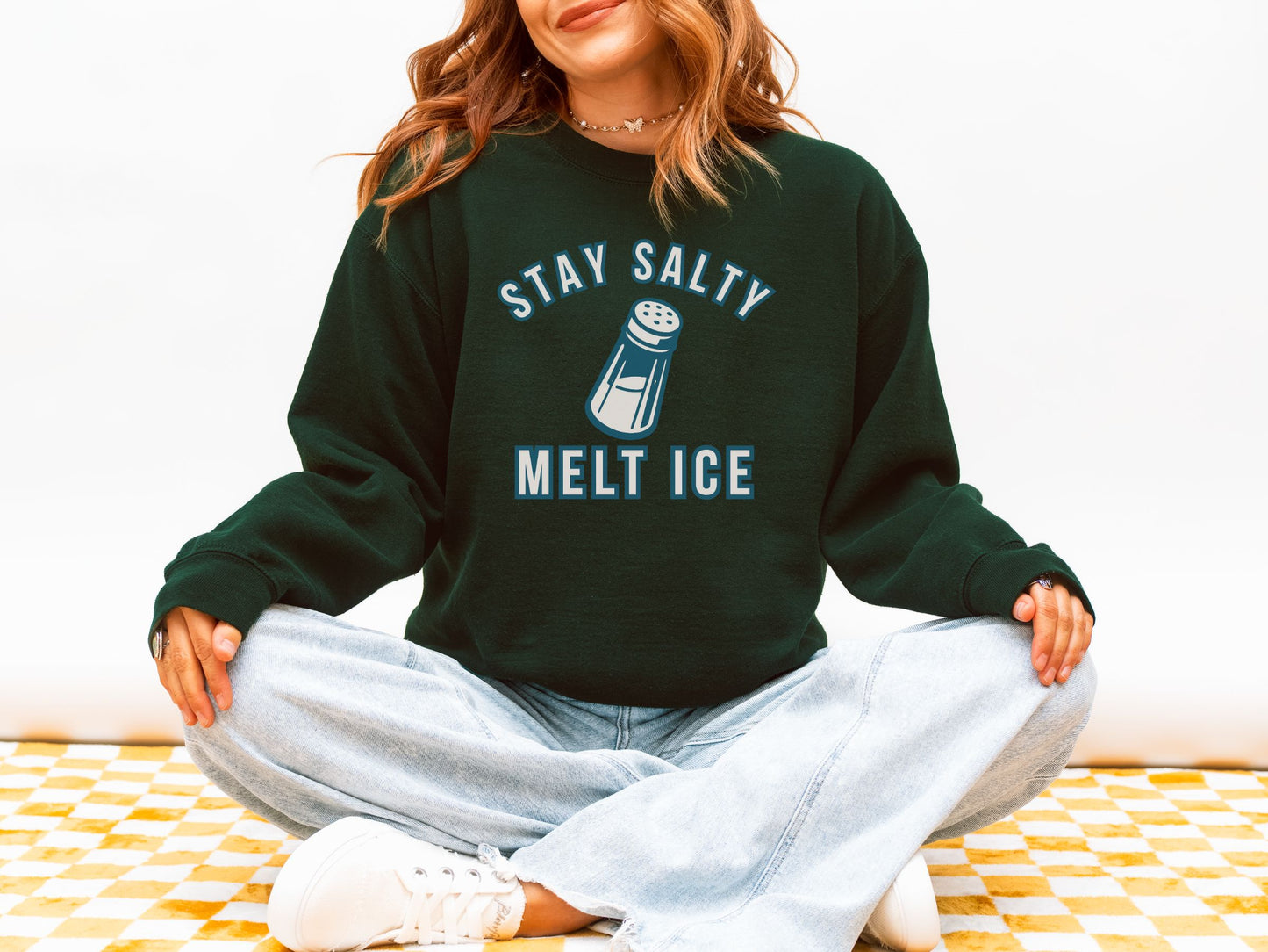 Stay Salty Melt Ice Anti Ice Crewneck Sweatshirt