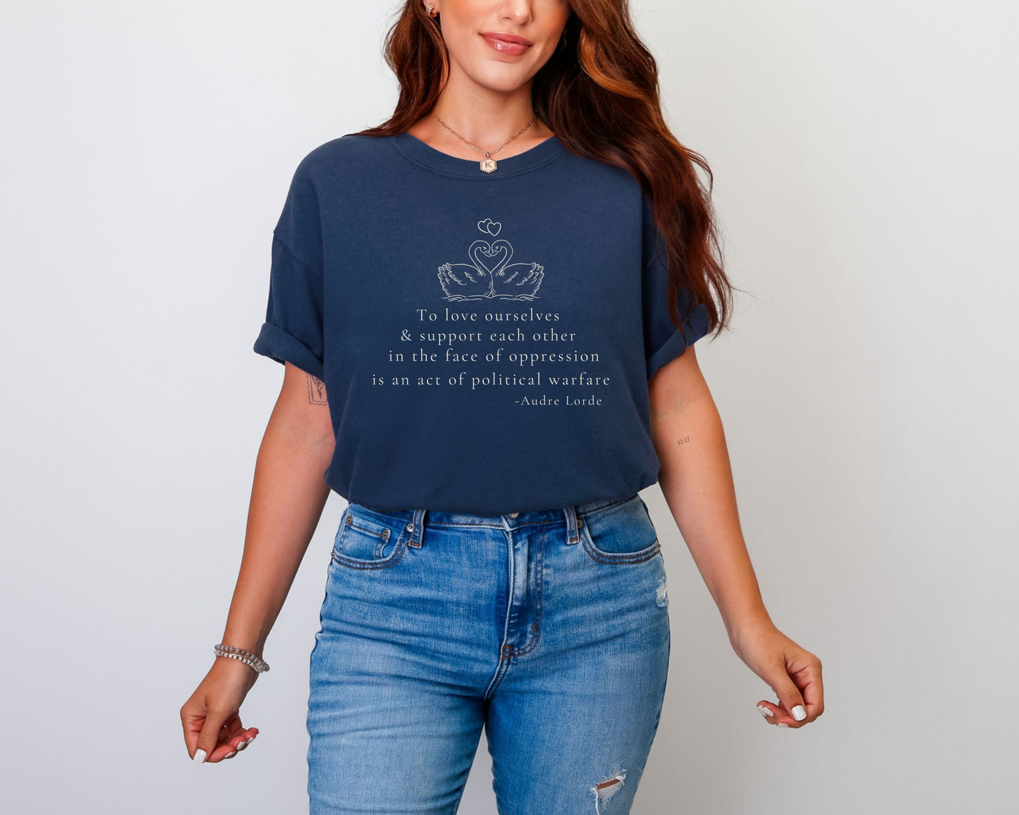 Feminist Political Quote Swan Comfort Colors Shirt