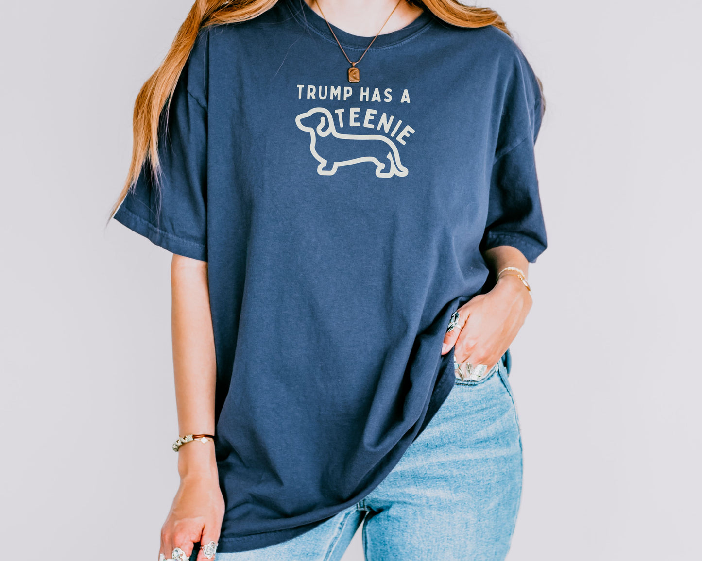 Anti Trump Dauhshund Comfort Colors Tee Shirt