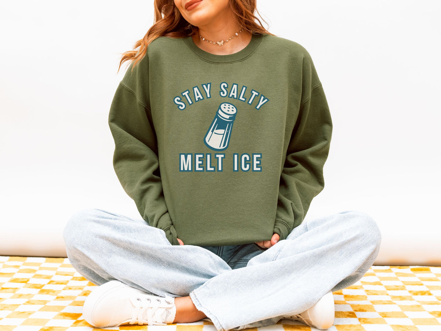 Stay Salty Melt Ice Anti Ice Crewneck Sweatshirt