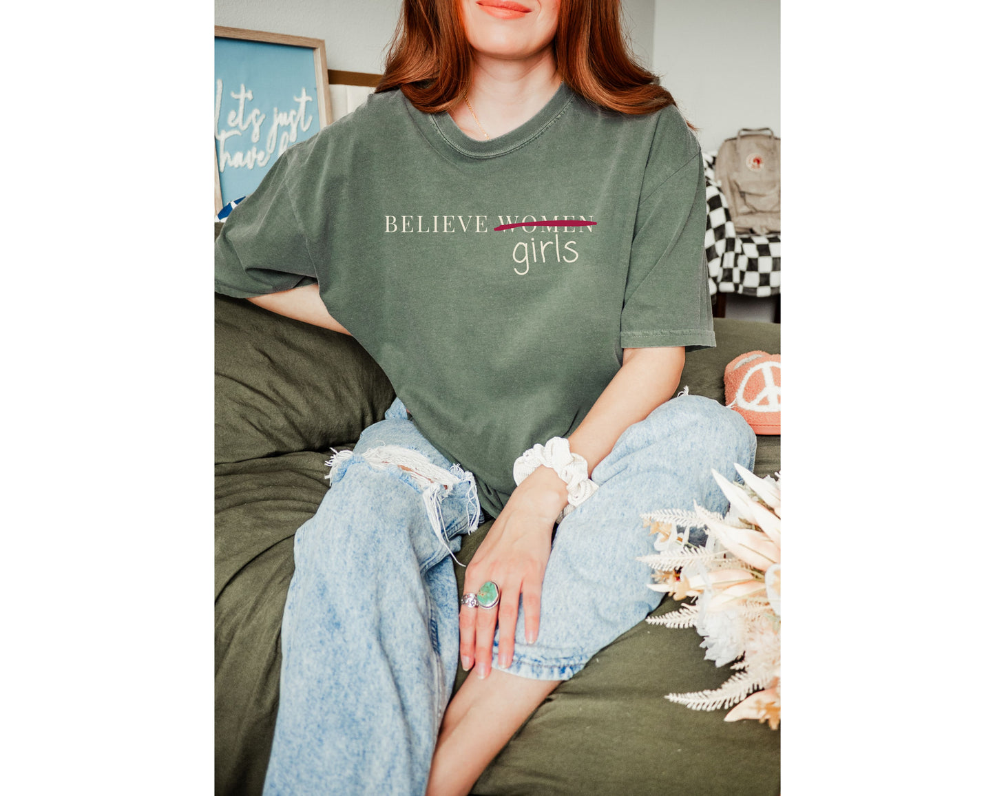 Believe Women Anti Trump Epstein List Comfort Colors Shirt