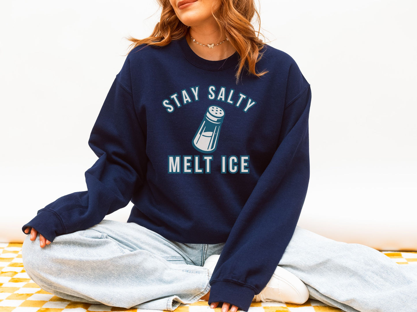 Stay Salty Melt Ice Anti Ice Crewneck Sweatshirt