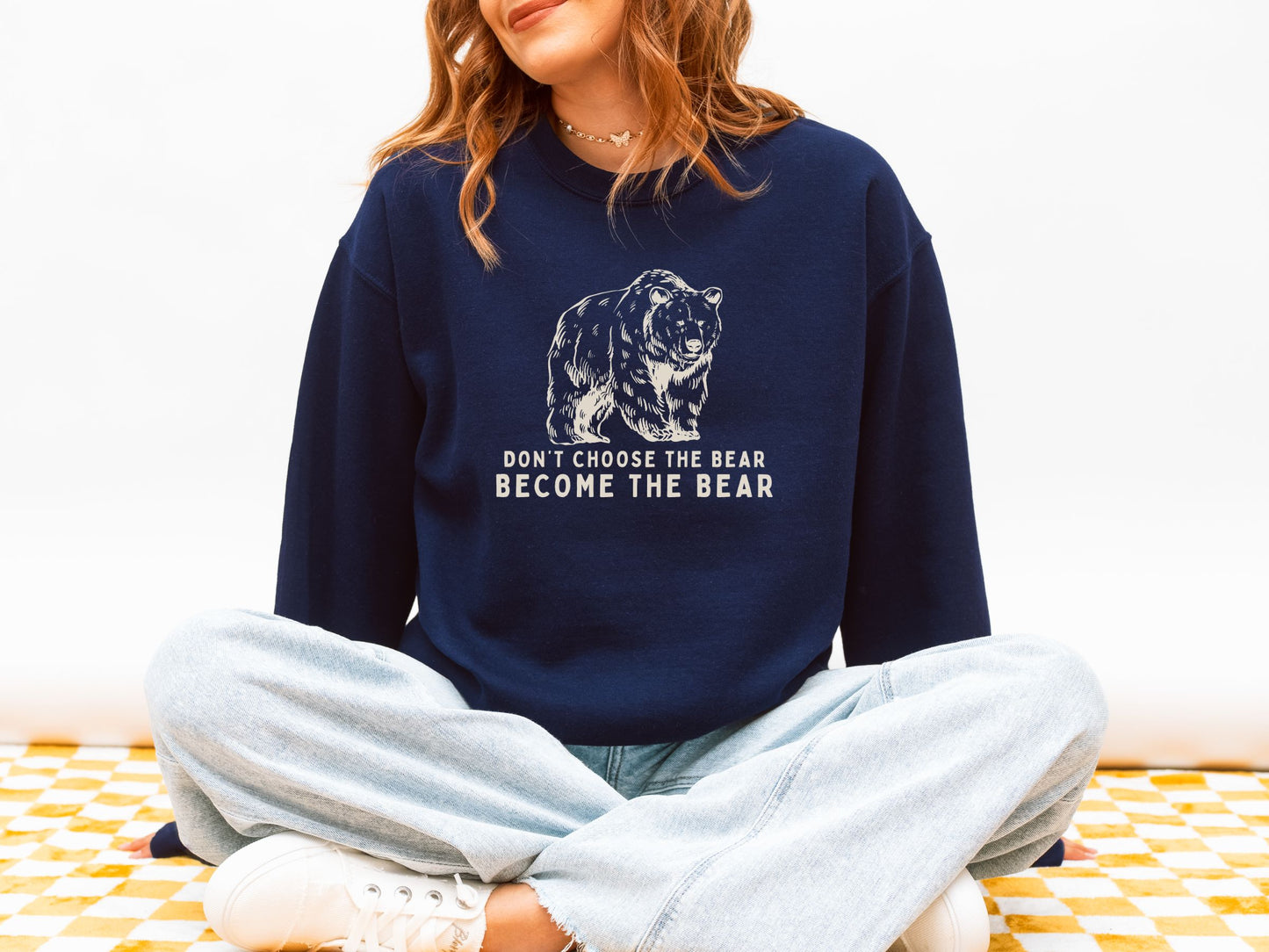 Become The Bear Radical Feminist Crewneck Sweatshirt