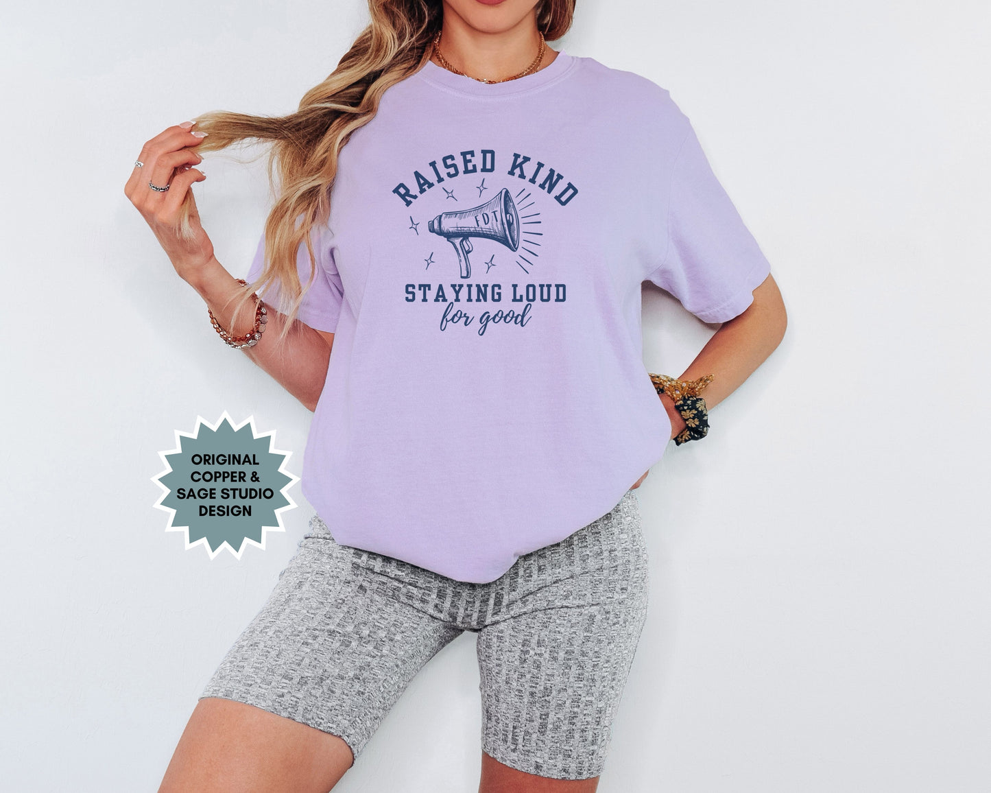 Raised Kind Staying Loud Subtle Fuck Trump Comfort Colors Shirt