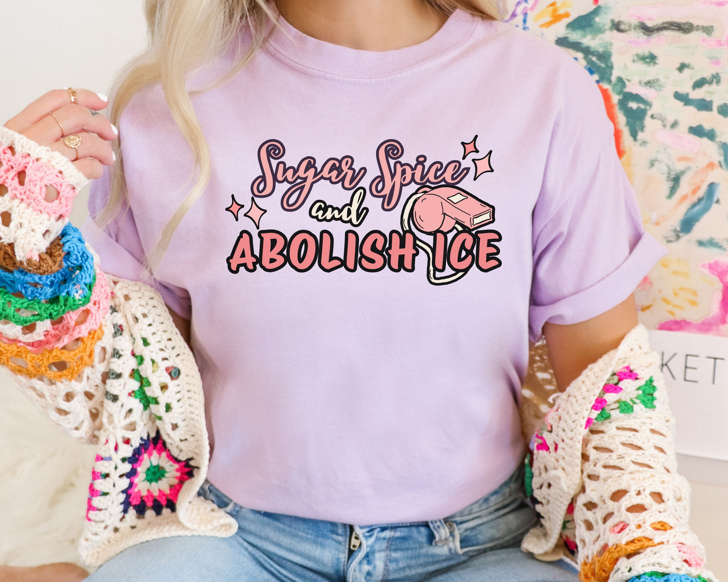 Sugar Spice Abolish Ice Comfort Colors Tee Shirt