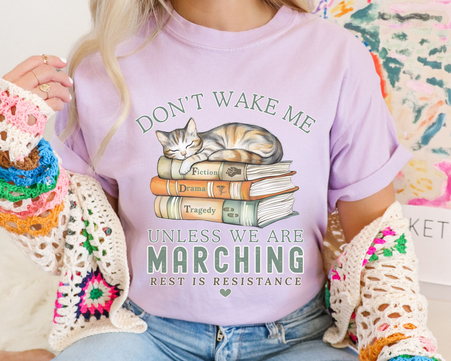 Don't Wake Me Subtle Anti Trump Comfort Colors Shirt
