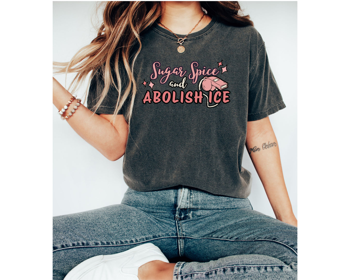 Sugar Spice Abolish Ice Comfort Colors Tee Shirt