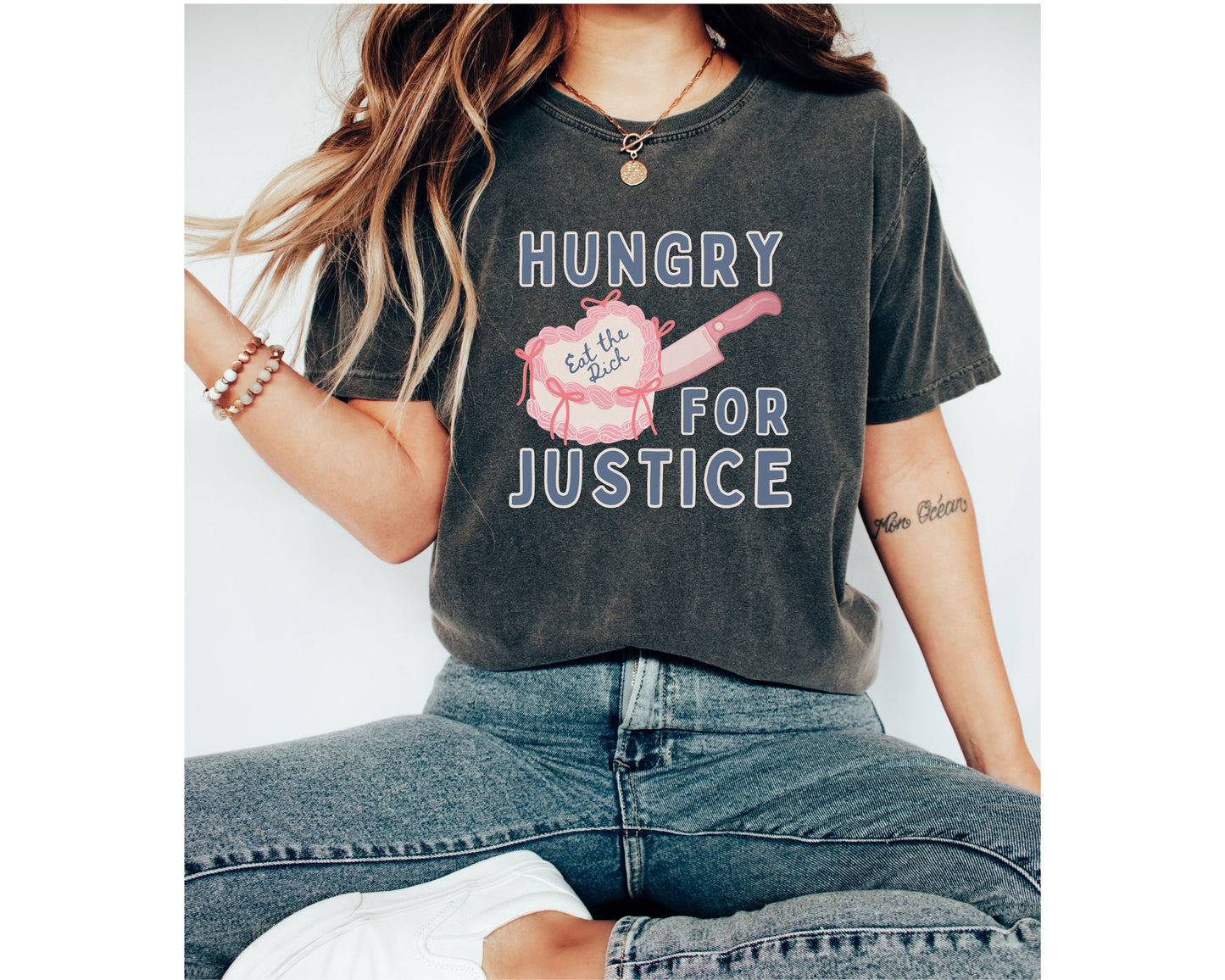 Hungry For Justice Eat The Rich Comfort Colors Tee Shirt