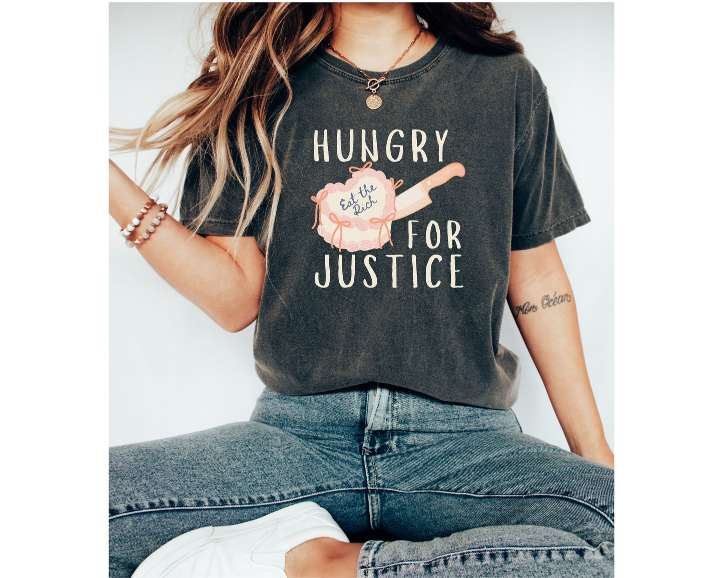 Hungry For Justice Eat The Rich Comfort Colors Tee Shirt
